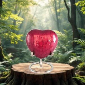 Urn - Red Enamel 14511B Medium