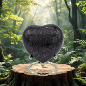 Heart Urn - GR/Black Metallic 13096H