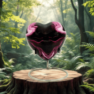 Heart Urn - Pink Marble 52207H Luxe